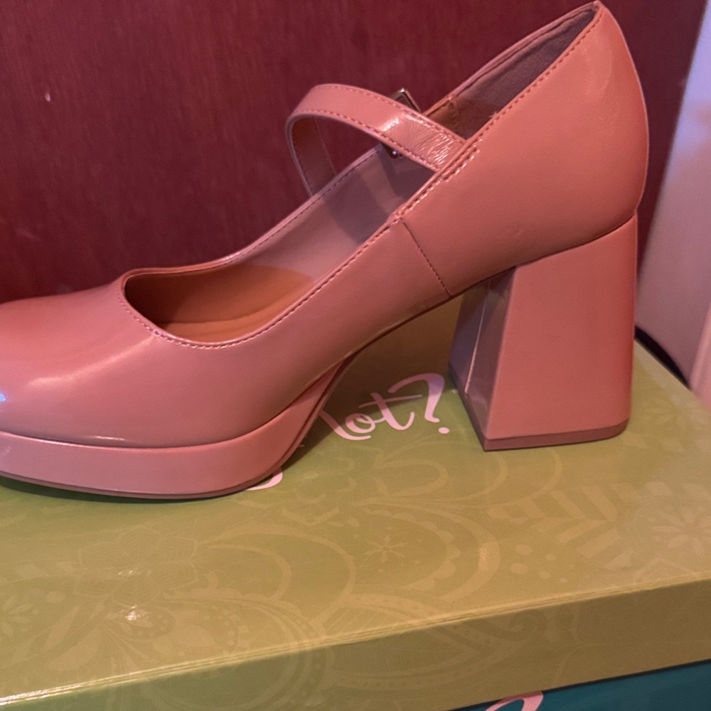 Elegant Pink Block Heel ,Y Not Brand